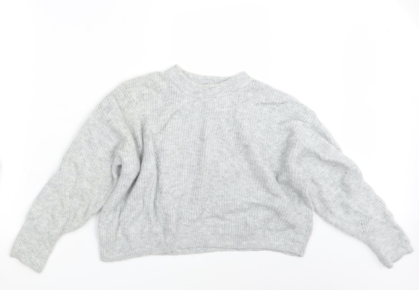 Womens UK Size M Topshop Grey Pullover Jumper