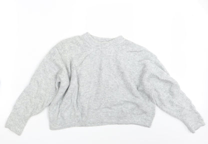 Womens UK Size M Topshop Grey Pullover Jumper