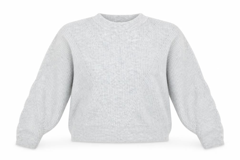 Womens UK Size M Topshop Grey Pullover Jumper