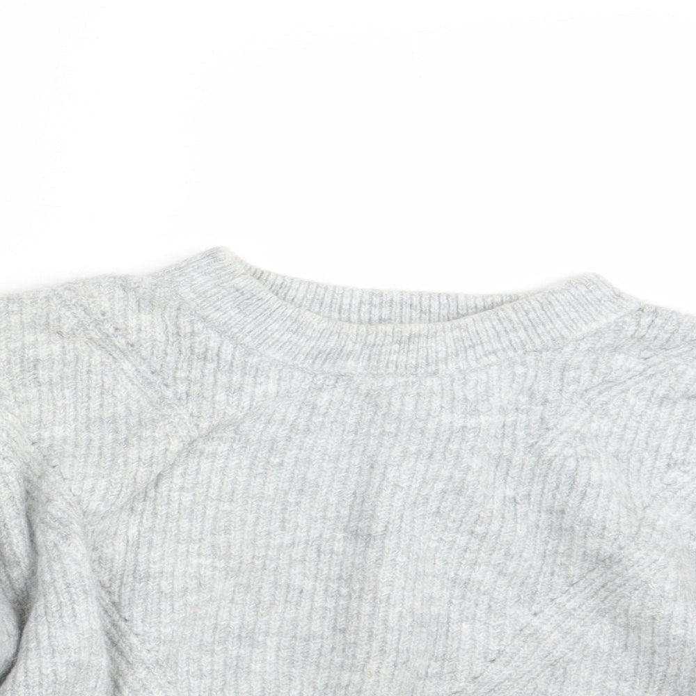 Womens UK Size M Topshop Grey Pullover Jumper