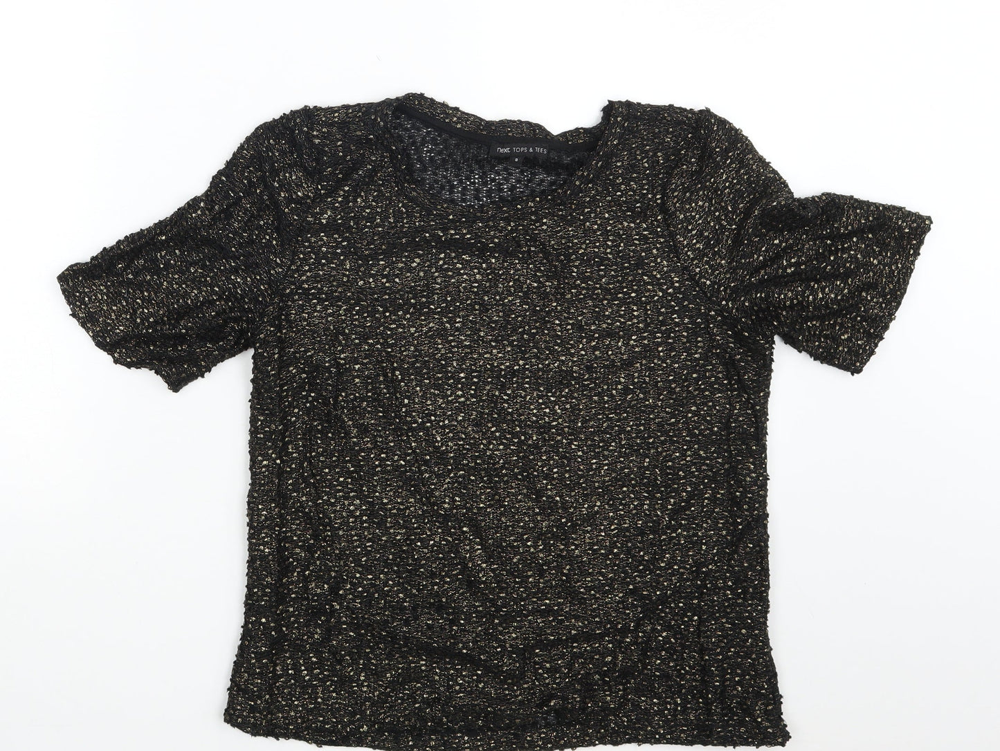 Womens UK Size 8 NEXT Gold Basic T-Shirt
