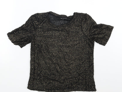 Womens UK Size 8 NEXT Gold Basic T-Shirt