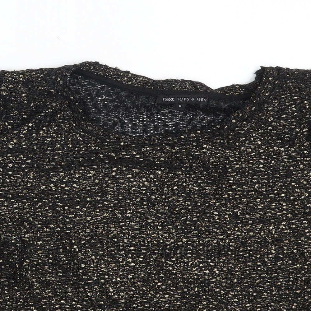 Womens UK Size 8 NEXT Gold Basic T-Shirt