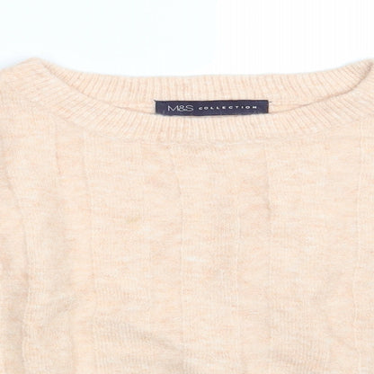 M&S Womens Orange   Pullover Jumper Size 10