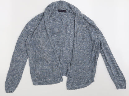 Womens UK Size One Size M&S Blue Wrap Jumper