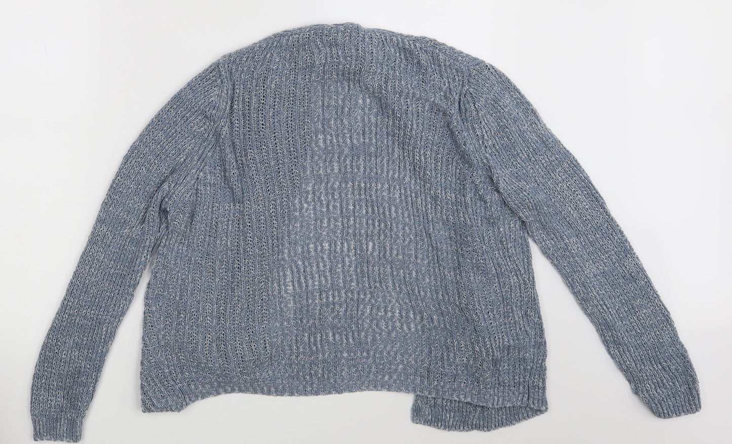 Womens UK Size One Size M&S Blue Wrap Jumper