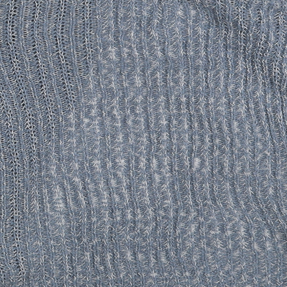 Womens UK Size One Size M&S Blue Wrap Jumper