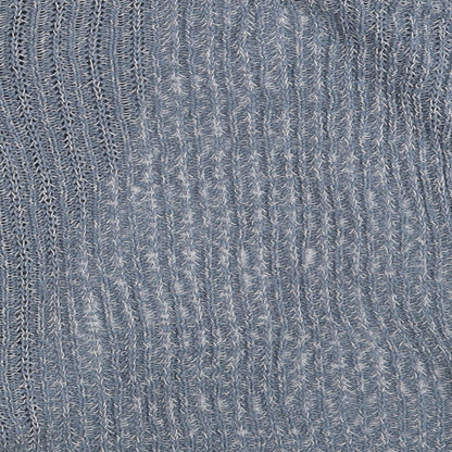 Womens UK Size One Size M&S Blue Wrap Jumper