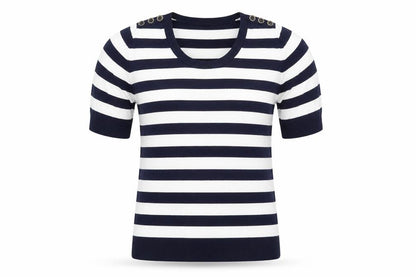 Planet Womens Multicoloured Striped  Pullover Sweatshirt Size XS