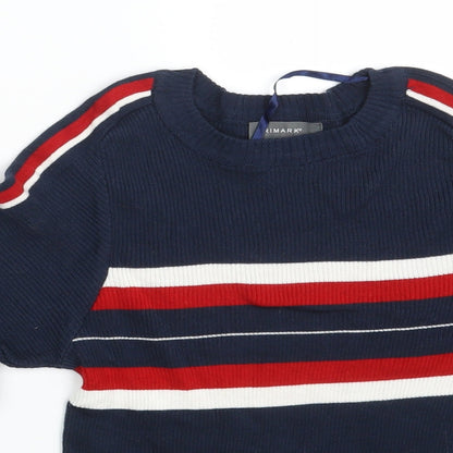 Primark Womens Blue Striped  Pullover Sweatshirt Size 6