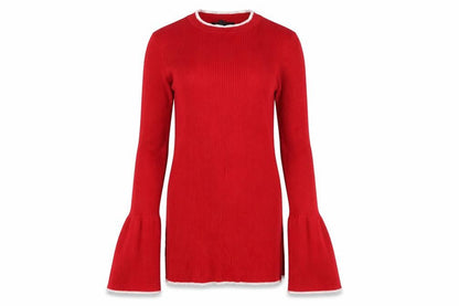 Womens UK Size 8 Preworn Red Pullover Jumper