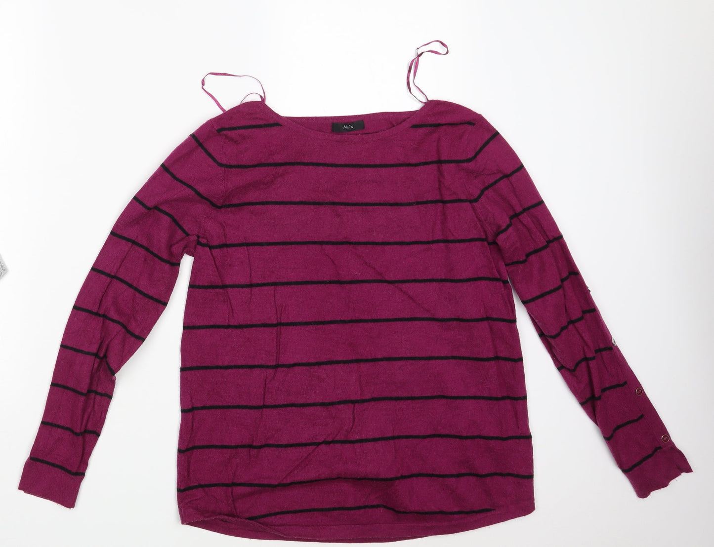 Womens UK Size 14 M&Co. Purple Pullover Jumper