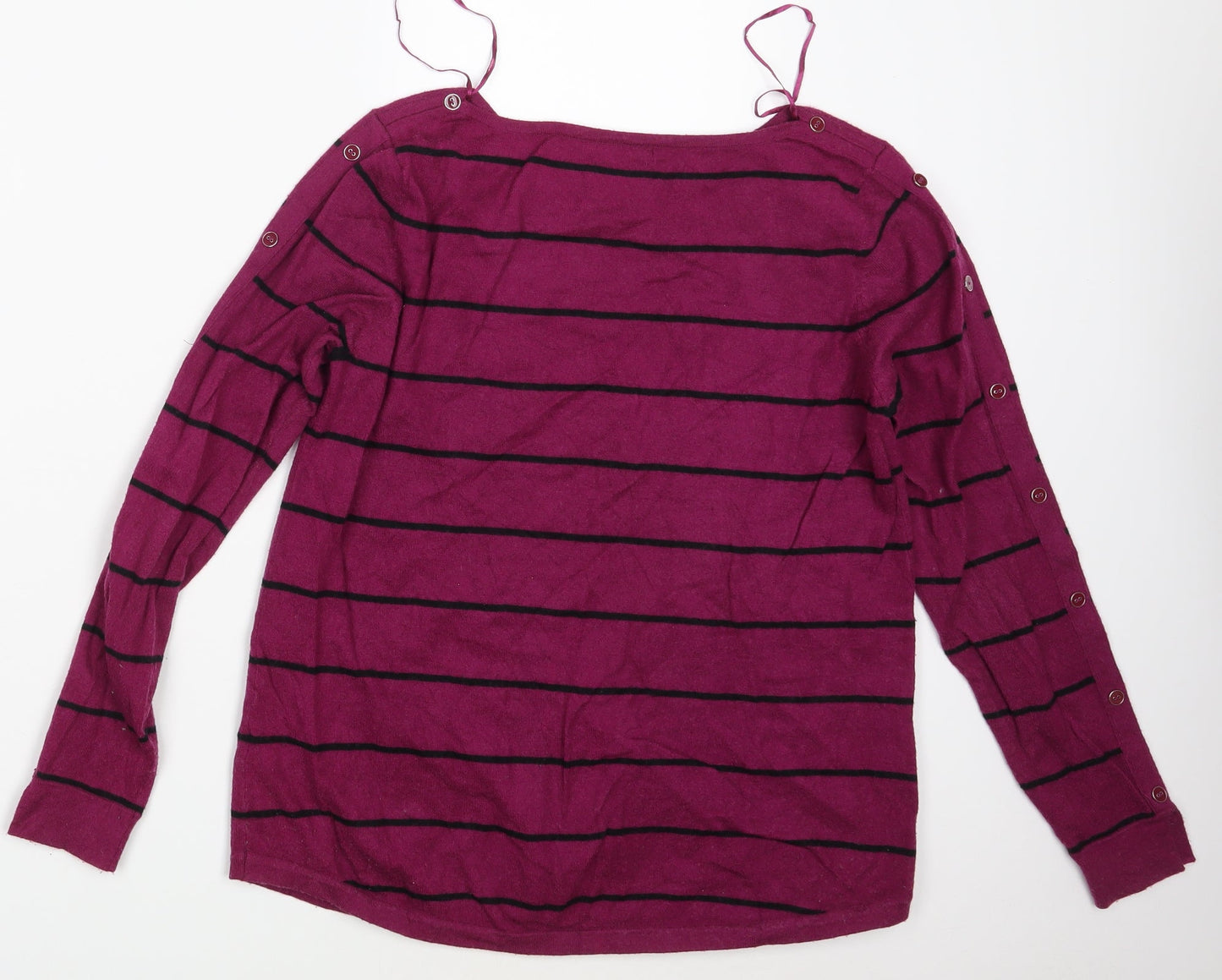 Womens UK Size 14 M&Co. Purple Pullover Jumper