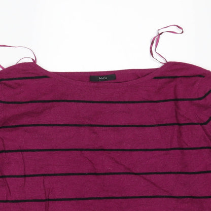 Womens UK Size 14 M&Co. Purple Pullover Jumper