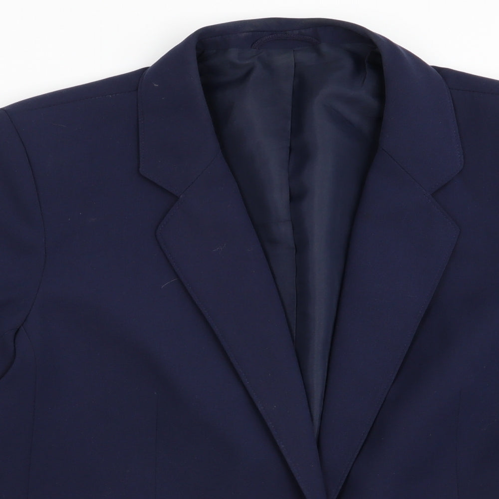 Womens UK Size 12 Preworn Regular Blue Blazer