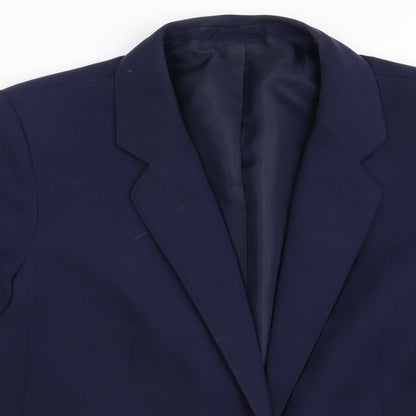 Womens UK Size 12 Preworn Regular Blue Blazer