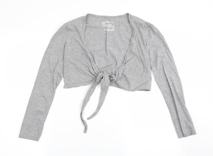 Womens UK Size 12 south Grey Wrap T-Shirt