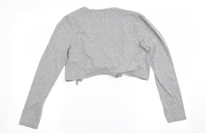 Womens UK Size 12 south Grey Wrap T-Shirt
