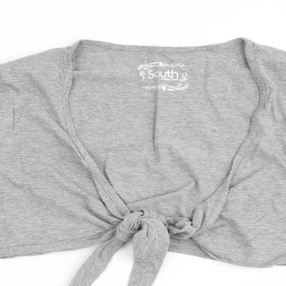 Womens UK Size 12 south Grey Wrap T-Shirt