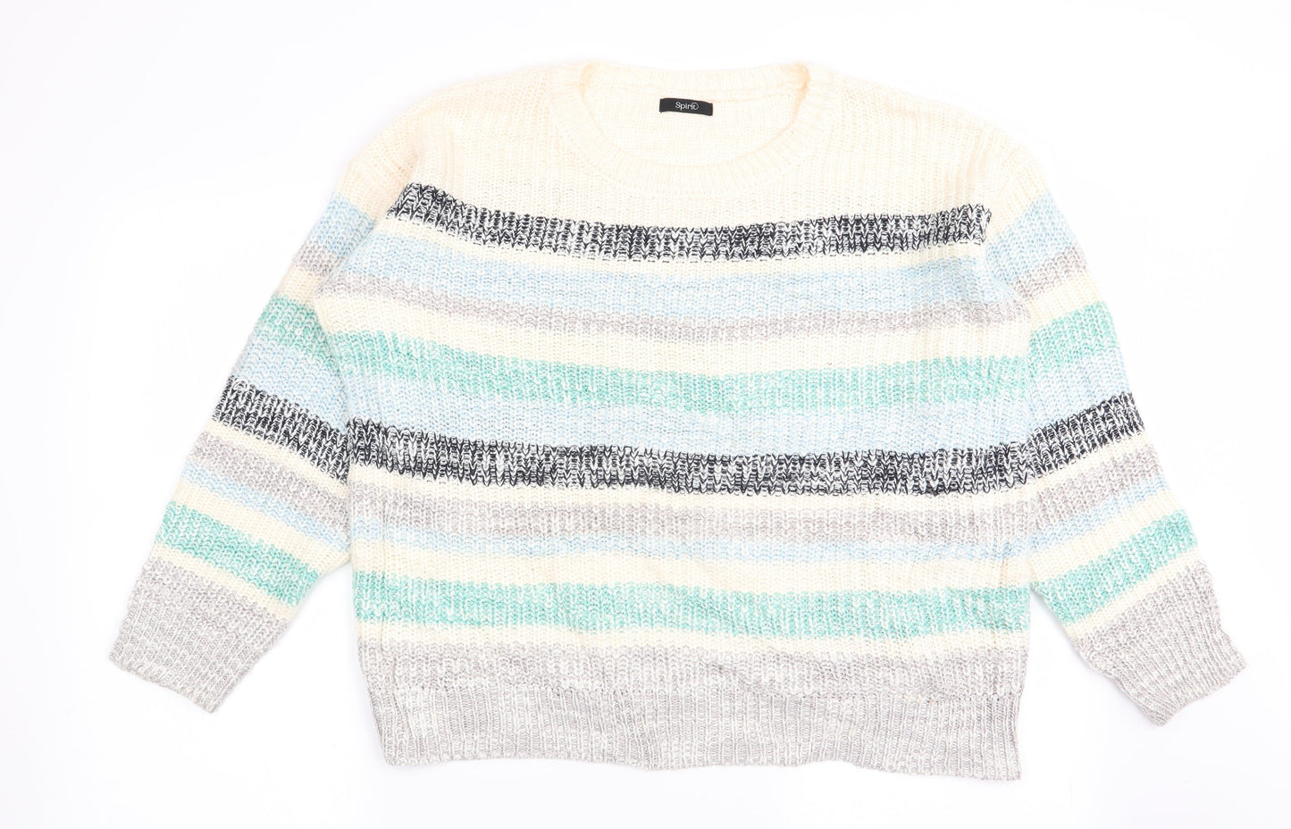 Womens UK Size 16 Spirit Multicoloured Pullover Jumper