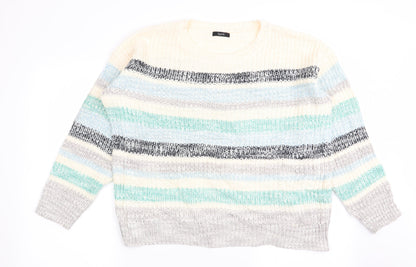 Womens UK Size 16 Spirit Multicoloured Pullover Jumper