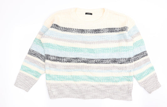 Womens UK Size 16 Spirit Multicoloured Pullover Jumper