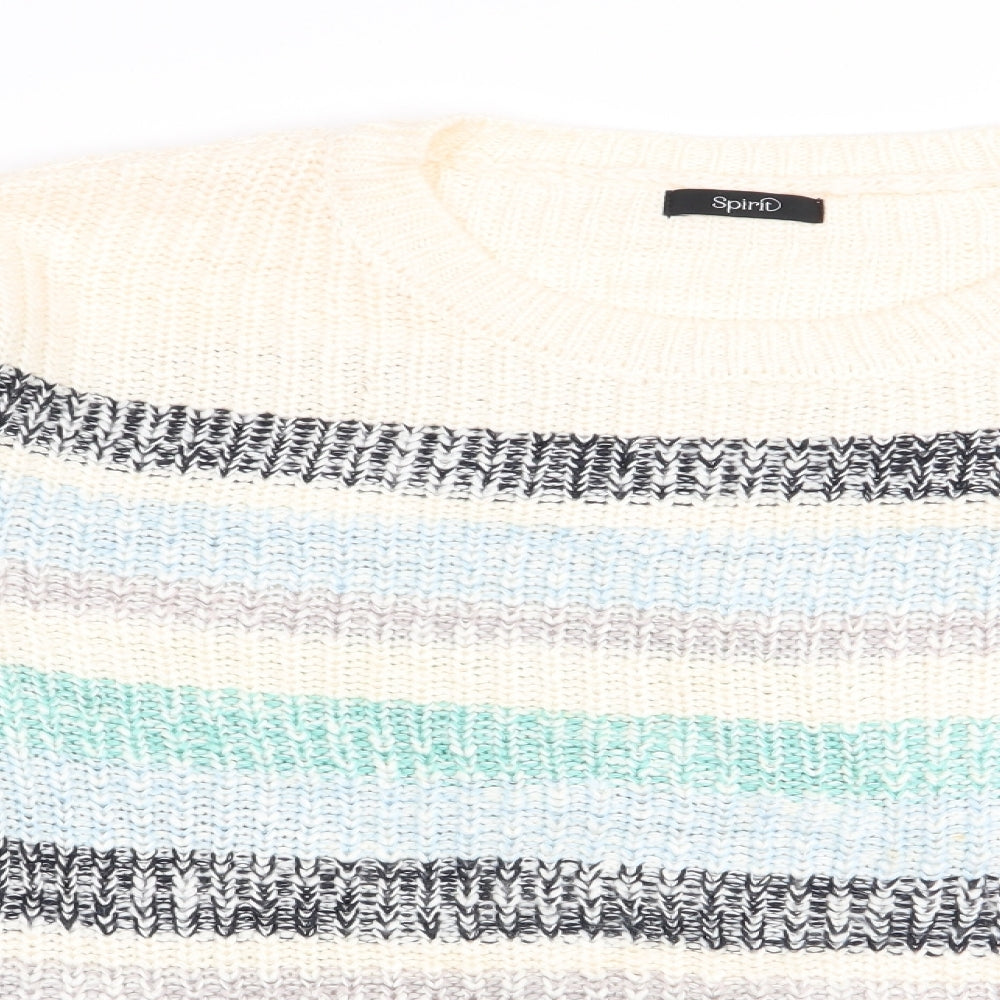 Womens UK Size 16 Spirit Multicoloured Pullover Jumper