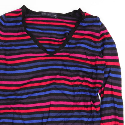 Womens UK Size 12 M&S Multicoloured Pullover Jumper