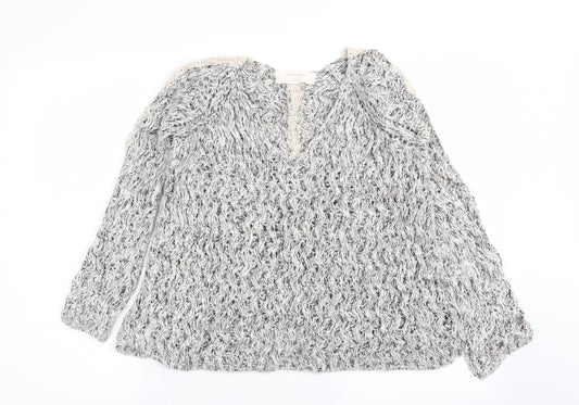 Womens UK Size S Zara Grey Pullover Jumper