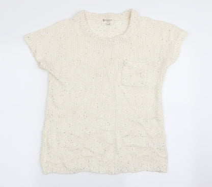 knitwear  Womens White   Basic T-Shirt Size M
