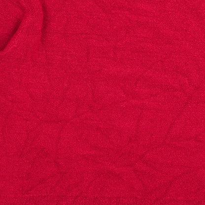 Womens UK Size L Preworn Red Pullover Jumper