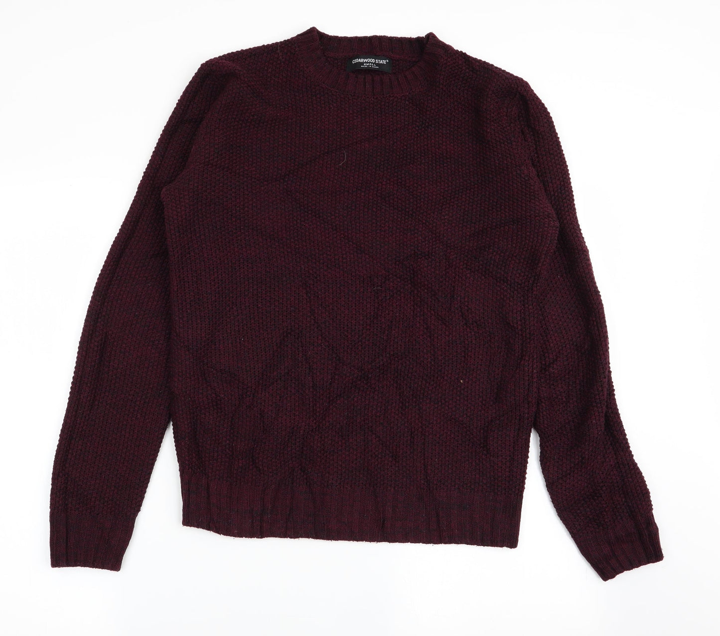 Cedar Wood State Mens Red   Pullover Jumper Size S