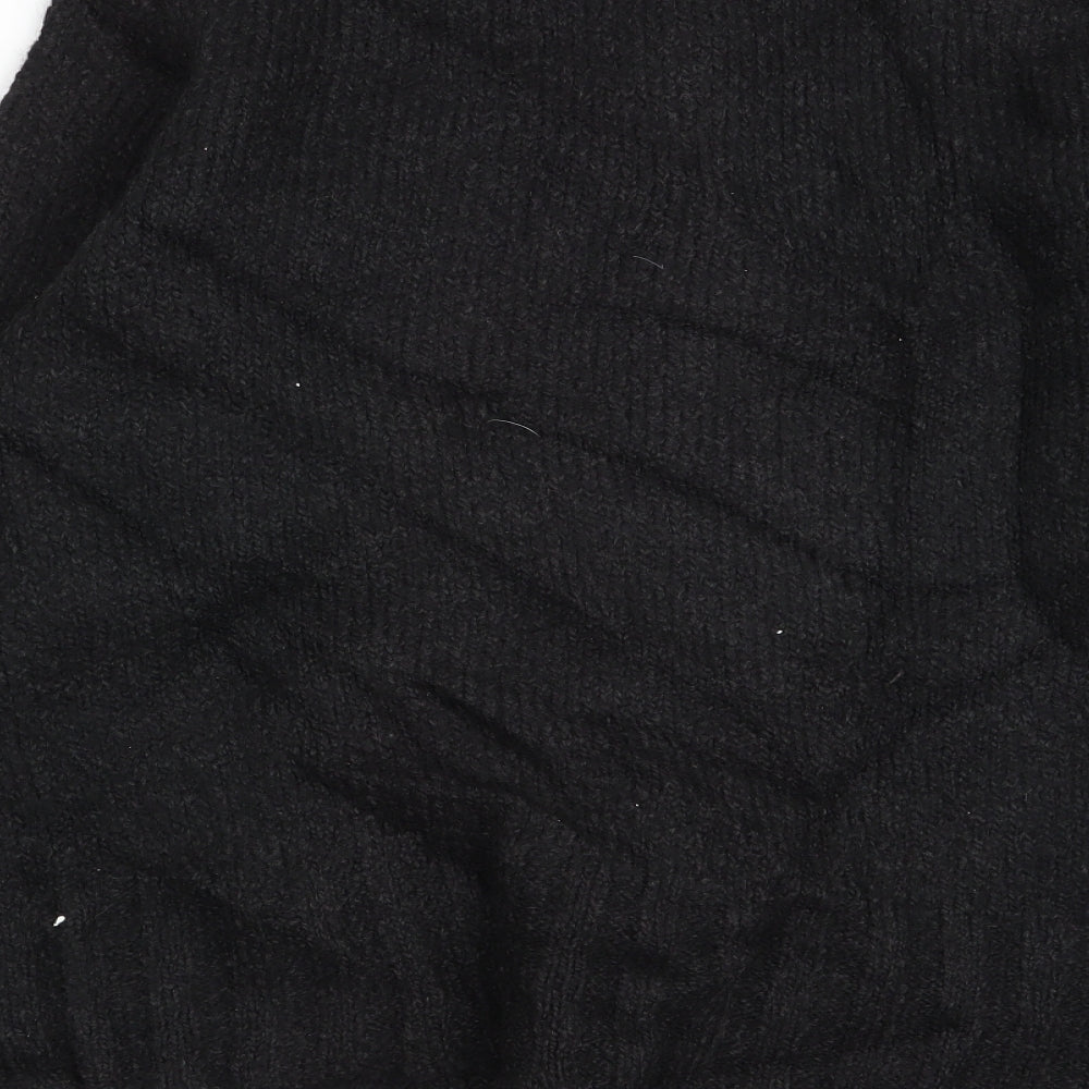 Womens UK Size 12 Debenhams Black Full Zip Jumper