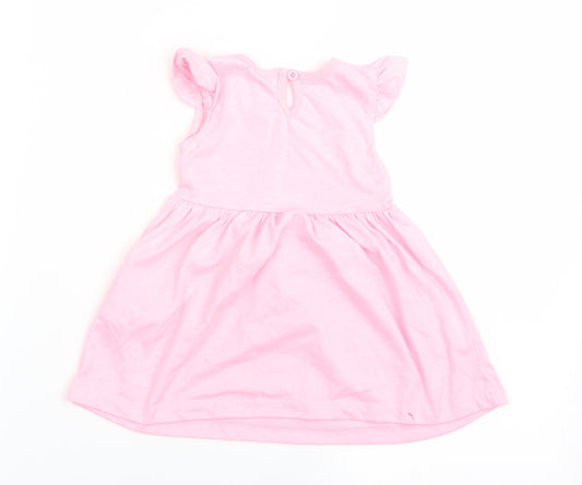 Disney Girls Pink   Fit & Flare  Size 6-9 Months