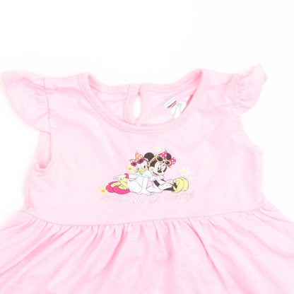 Disney Girls Pink   Fit & Flare  Size 6-9 Months