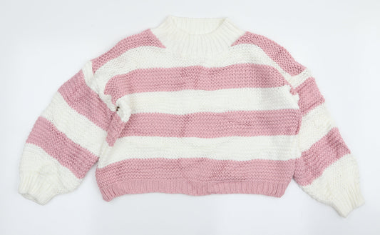 Womens UK Size 6 In the Style Multicoloured Pullover Jumper