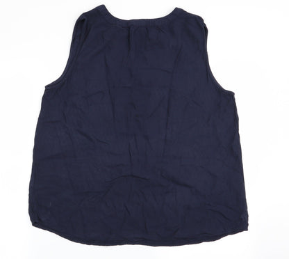 Amazon Essentials Womens Blue   Basic Blouse Size L