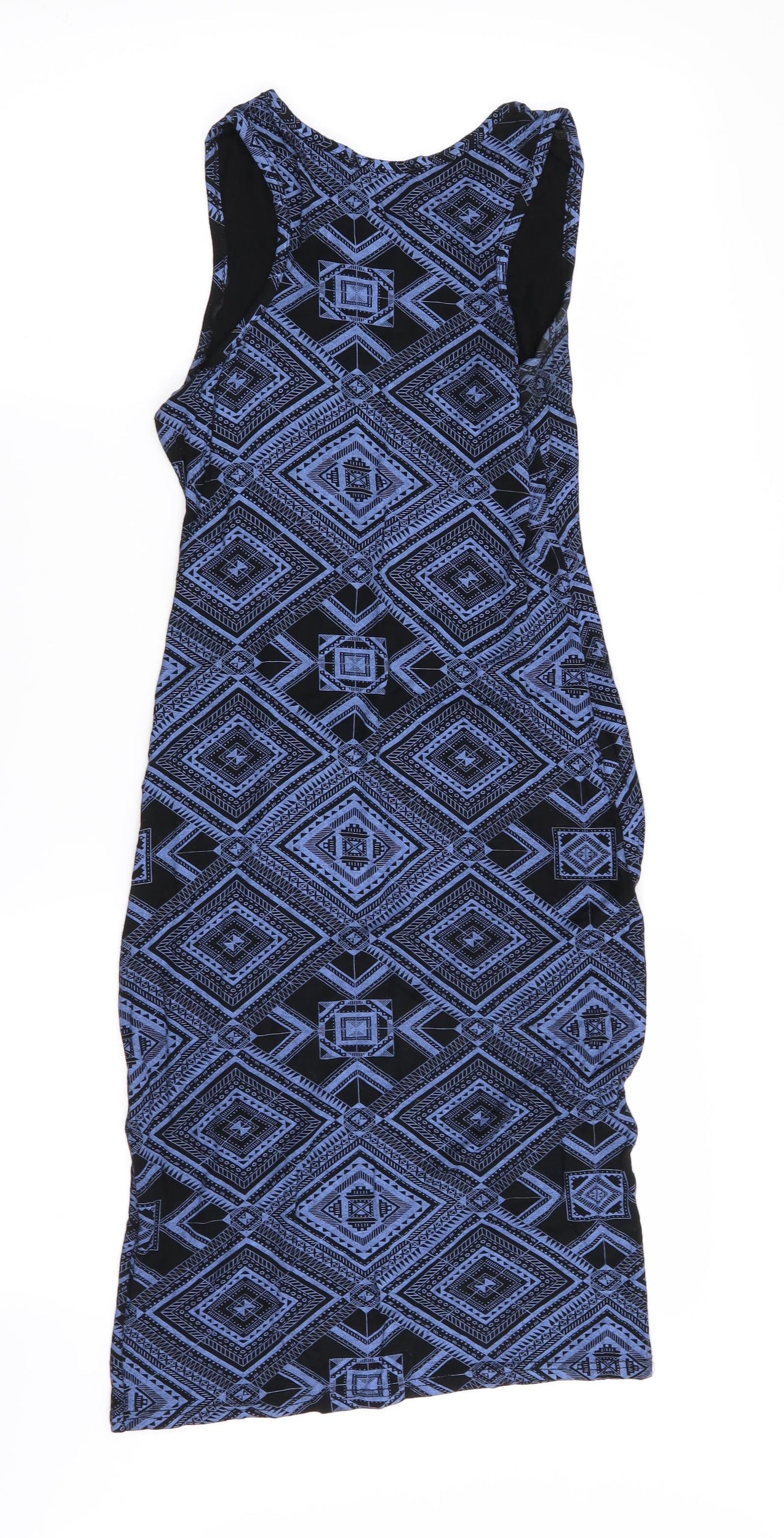 Club L Womens Multicoloured Geometric  Pencil Dress  Size 8