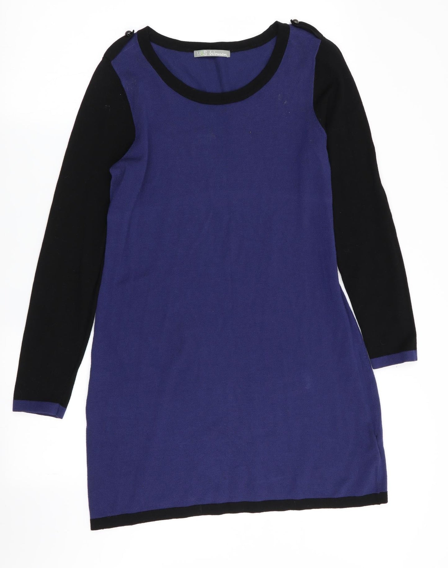 M&S Womens Multicoloured   Jumper Dress  Size 10