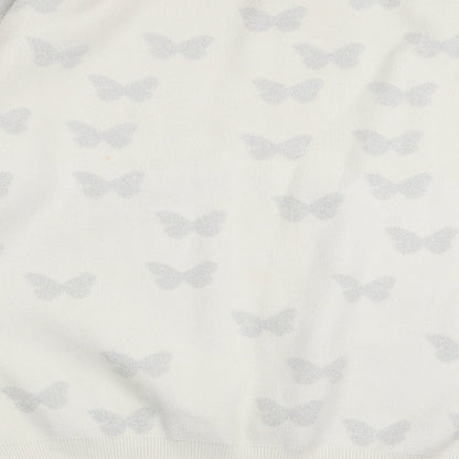 Asda George Womens White   Pullover Jumper Size 12