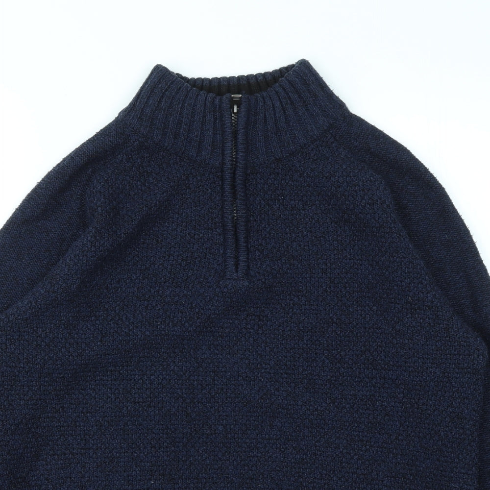 Mens UK Size M Burton menswear Blue Pullover Sweatshirt
