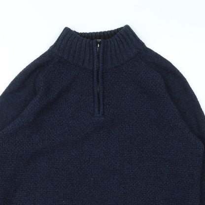 Mens UK Size M Burton menswear Blue Pullover Sweatshirt