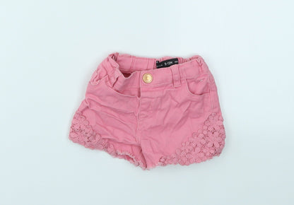 BABY GILR Girls Pink   Capri Jeans Size 9-12 Months