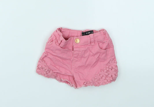 BABY GILR Girls Pink   Capri Jeans Size 9-12 Months