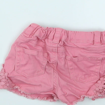 BABY GILR Girls Pink   Capri Jeans Size 9-12 Months