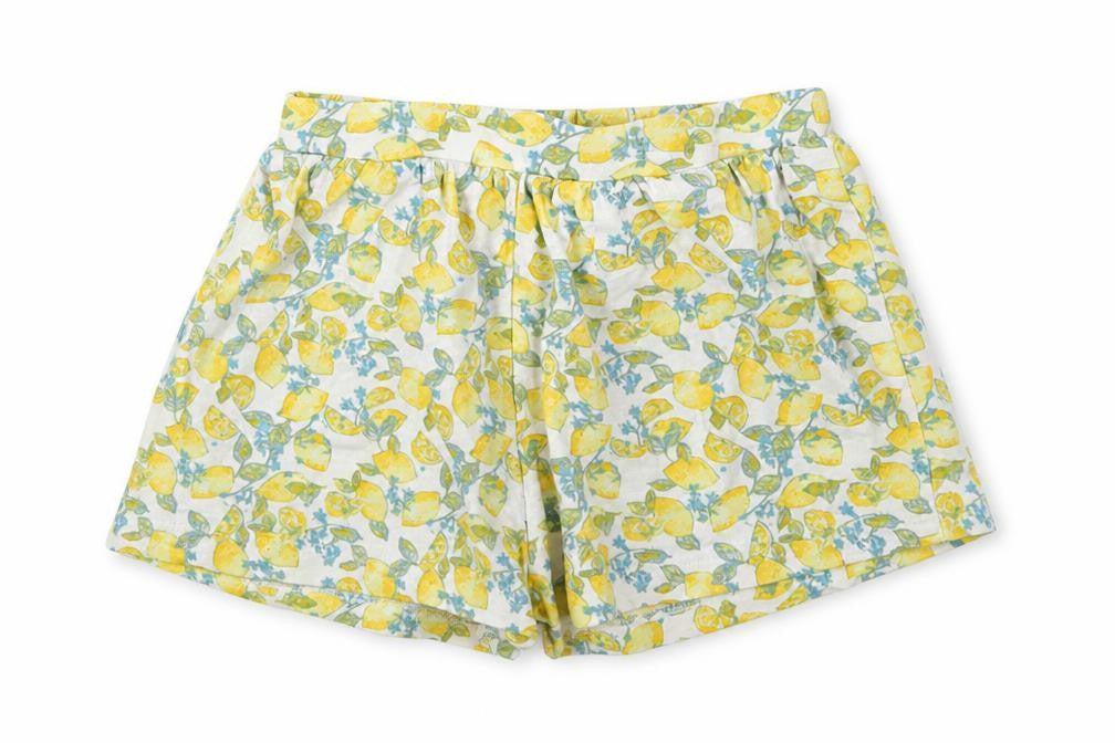 Front view of Next girls’ multicoloured geometric capri trousers, size 9-12, months