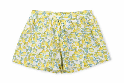 Front view of Next girls’ multicoloured geometric capri trousers, size 9-12, months
