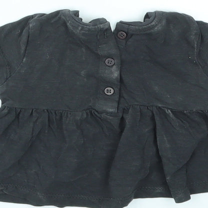 NEXT Girls Black   Basic T-Shirt Size Newborn
