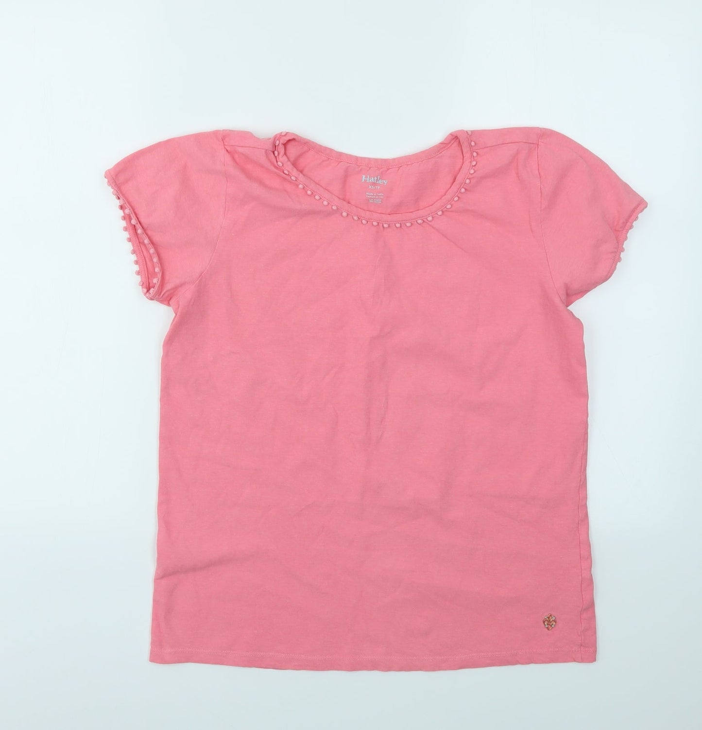 Hatley Womens Pink   Basic T-Shirt Size XS
