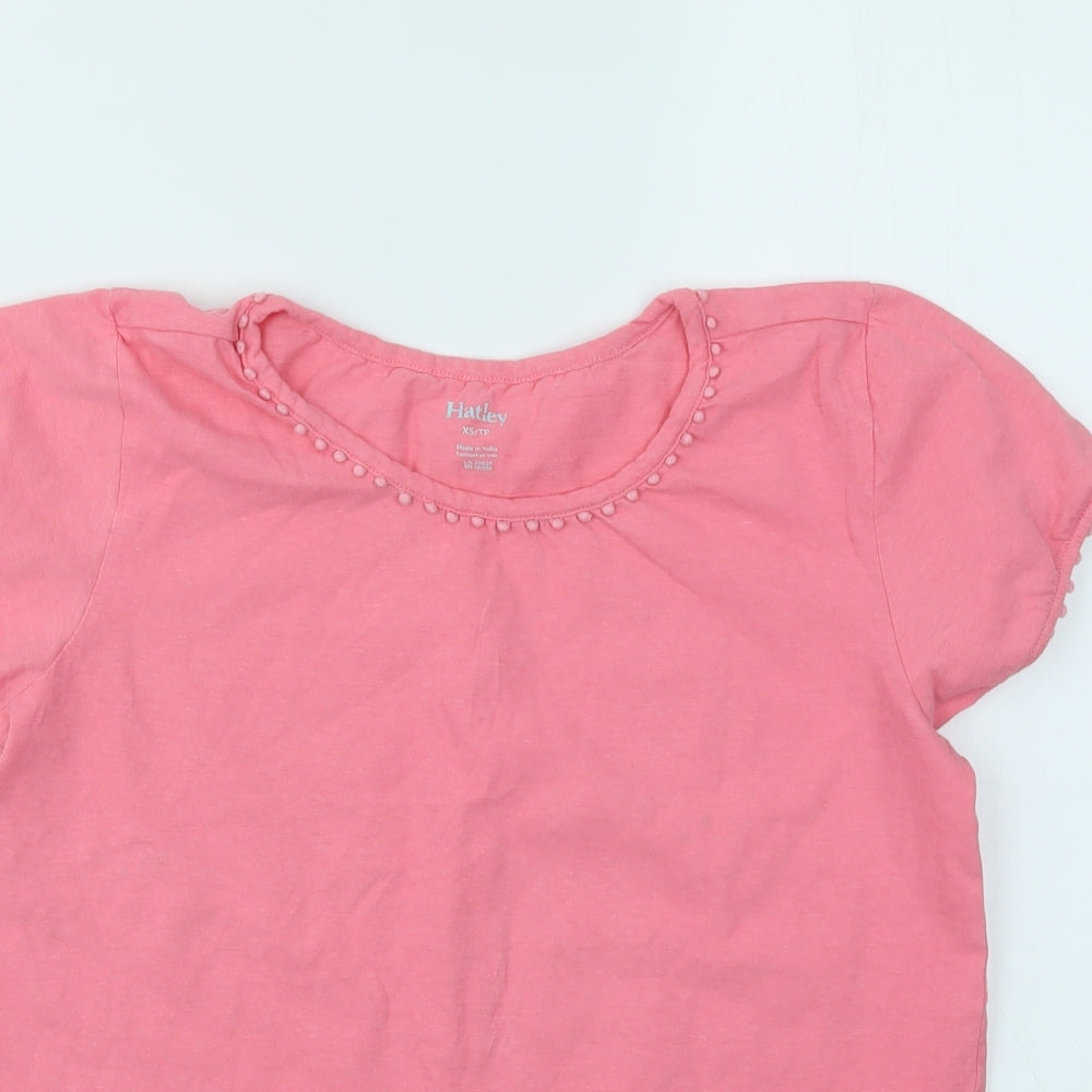 Hatley Womens Pink   Basic T-Shirt Size XS